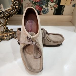Clarks Originals Wallabee Women's Sz 8 Leather Brown Lace-up